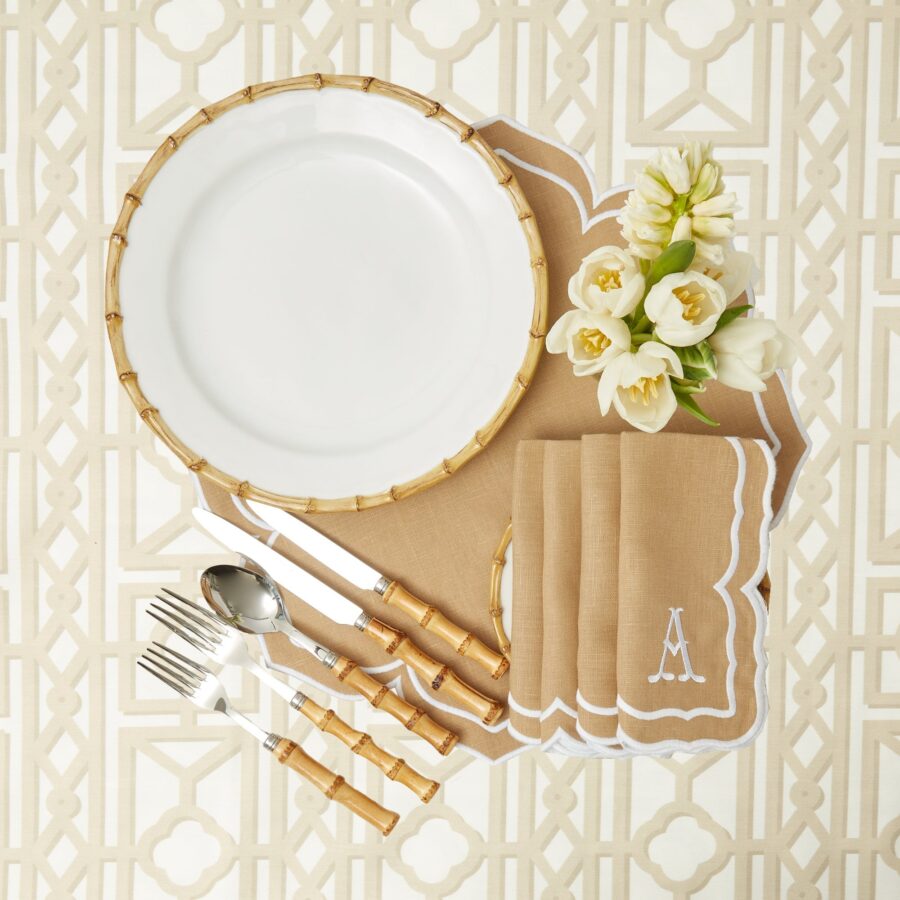 Fineez Nancy Bamboo Dinner Plates – Set of 4 - Image 7