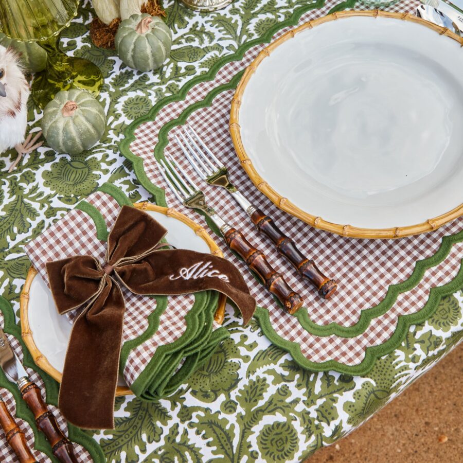 Fineez Nancy Bamboo Dinner & Starter Plates – Set of 8 - Image 2
