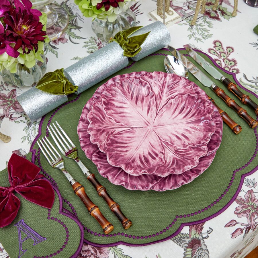 Fineez Serena Aubergine Cabbage Dinner & Starter Plates – Set of 8 - Image 19