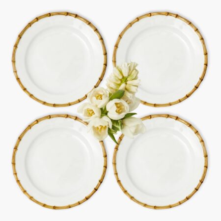 Fineez Nancy Bamboo Dinner Plates – Set of 4