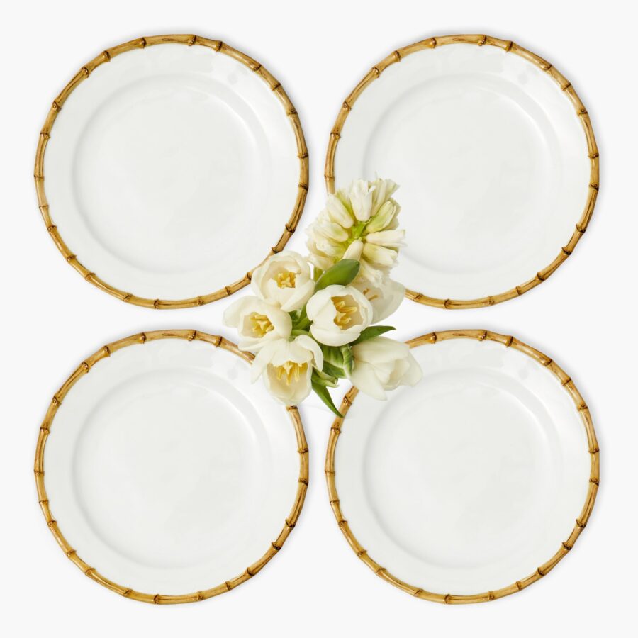 Fineez Nancy Bamboo Dinner Plates – Set of 4