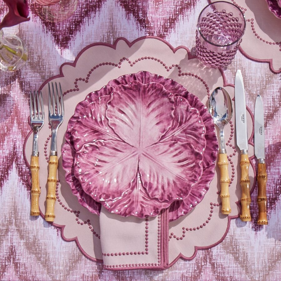 Fineez Serena Aubergine Cabbage Dinner & Starter Plates – Set of 8 - Image 9