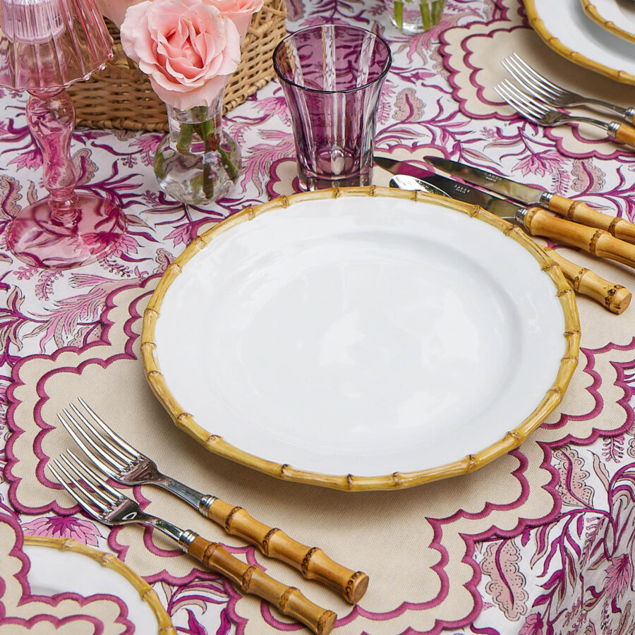 Fineez Nancy Bamboo Dinner & Starter Plates – Set of 8 - Image 14