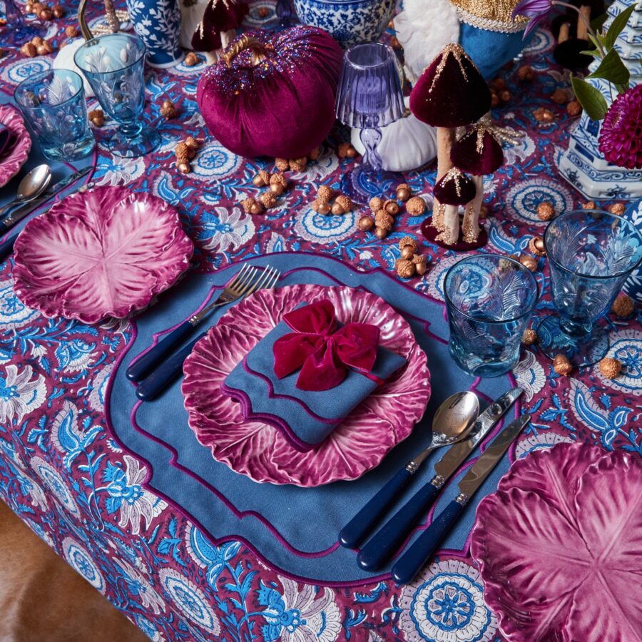Fineez Serena Aubergine Cabbage Dinner & Starter Plates – Set of 8 - Image 2