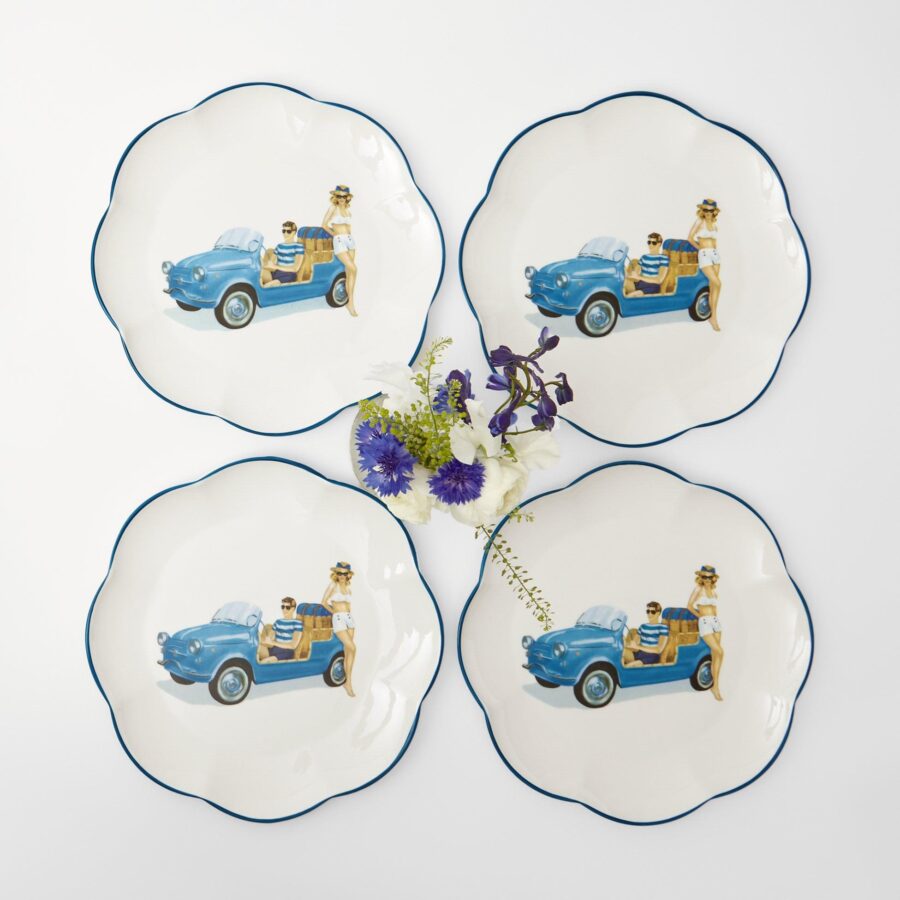 Fineez Jolly Dinner Plates – Set of 4