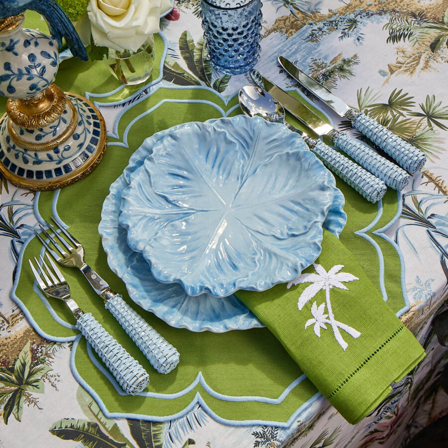 Fineez Serena Cabbage Dinner & Starter Plates – Set of 8 - Image 4