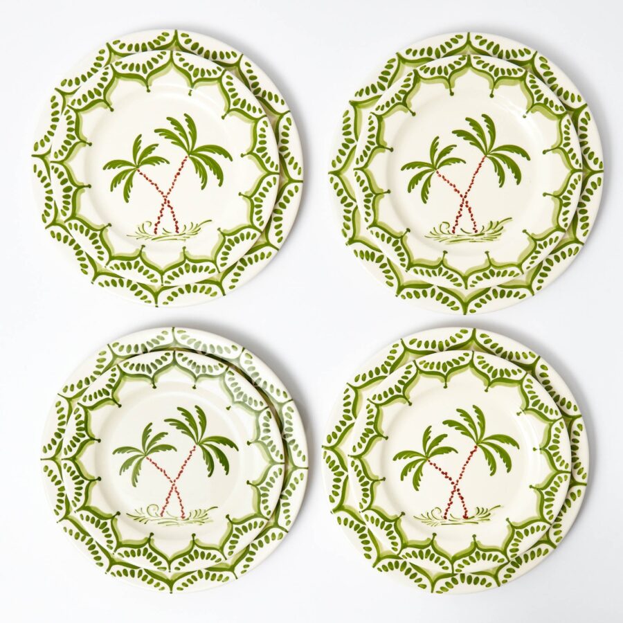 Fineez Palmier Garden Dinner & Starter Plates – Set of 8 - Image 9