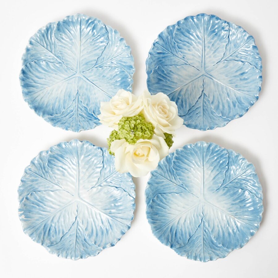 Fineez Serena Cabbage Dinner Plates – Set of 4