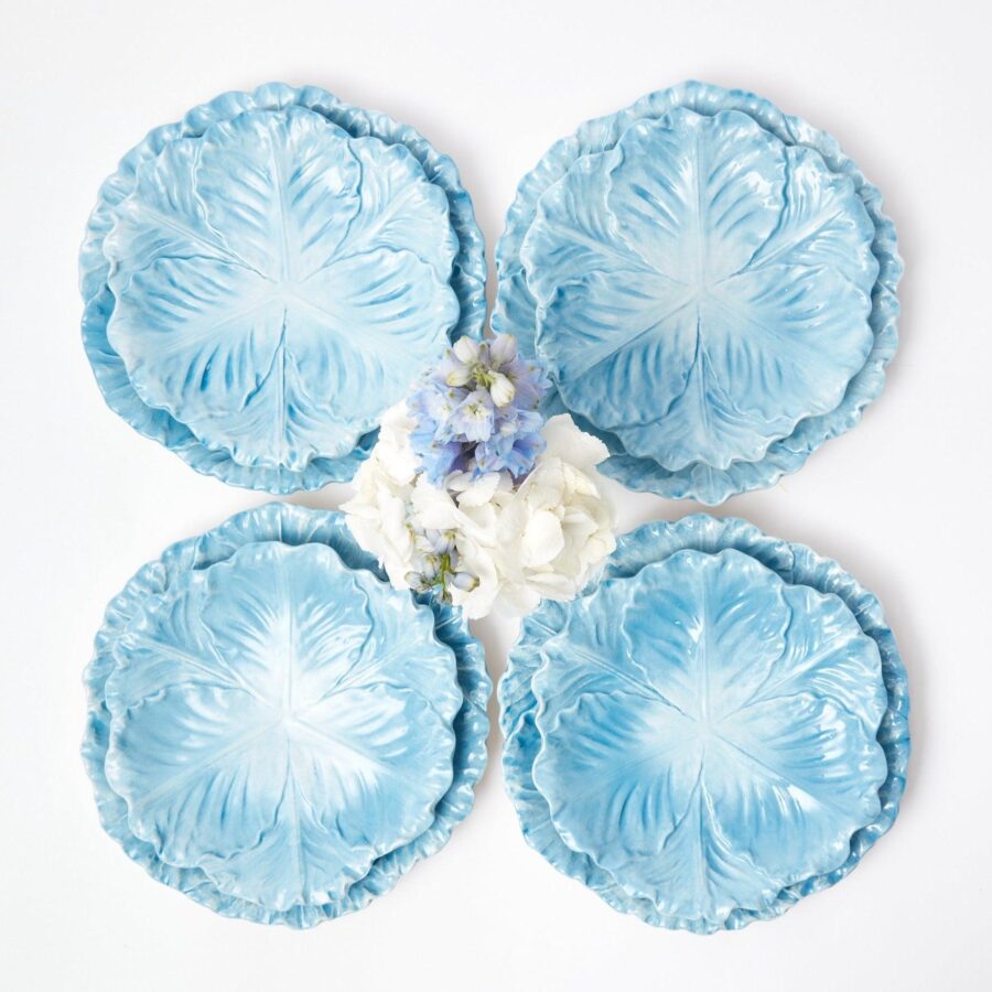 Fineez Serena Cabbage Dinner & Starter Plates – Set of 8 - Image 9